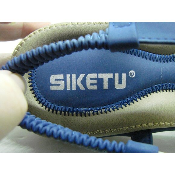 Siketu Bohemia Ethnic Soft Flat Sandals Comfortable Wedge Shoes Sz 39 / US 8.5 - Picture 10 of 12